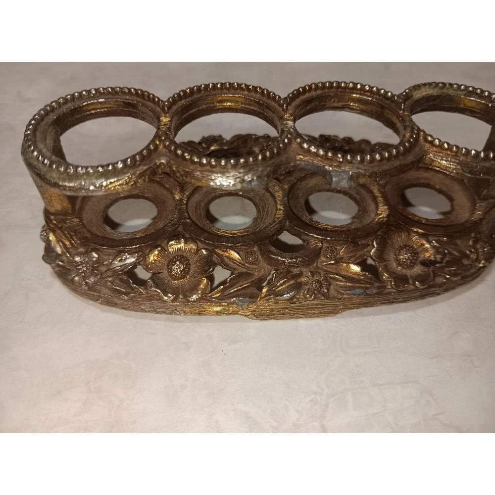 Matson Ormolu Ornate Metal Tube Lipstick Hollywood Regency Holder Vtg 50's READ